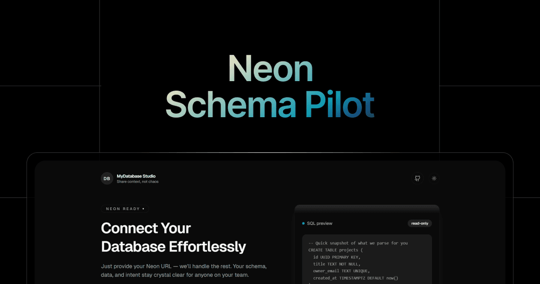Neon Schema Pilot